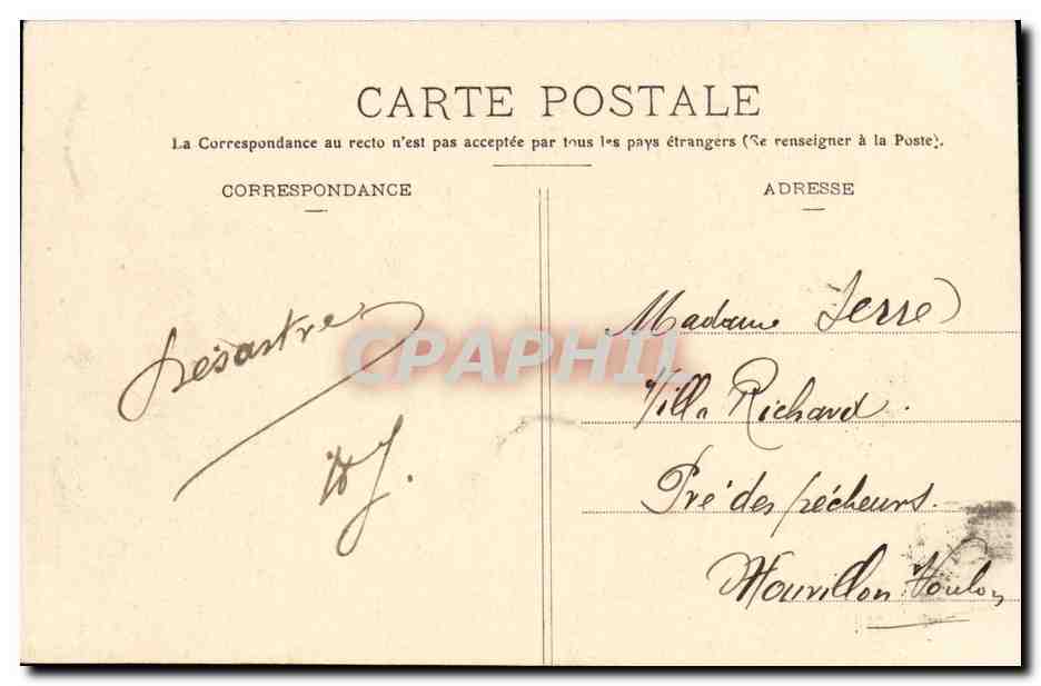 L'IÉNA pendant l'Explosion — 12 Mars 1907 — A. Bougault — Reverso