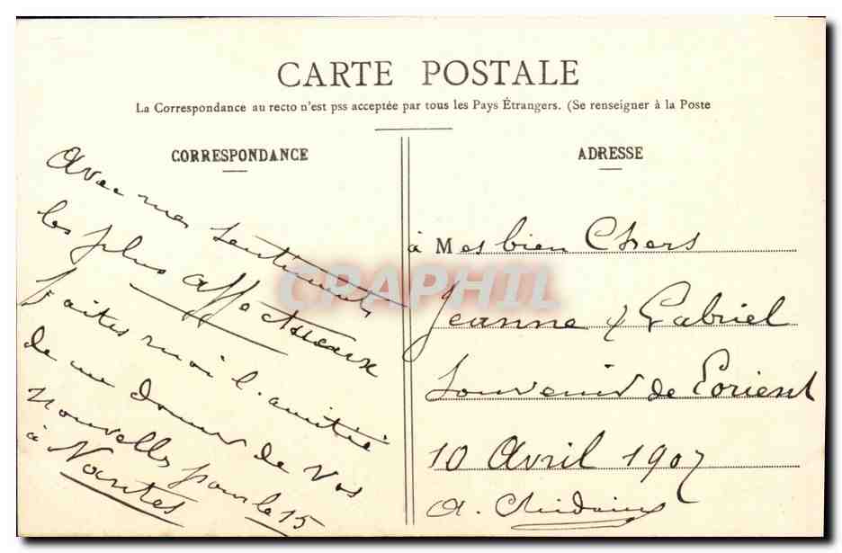 CPA Iena Cuirasse d Escadre Bateau — Verso