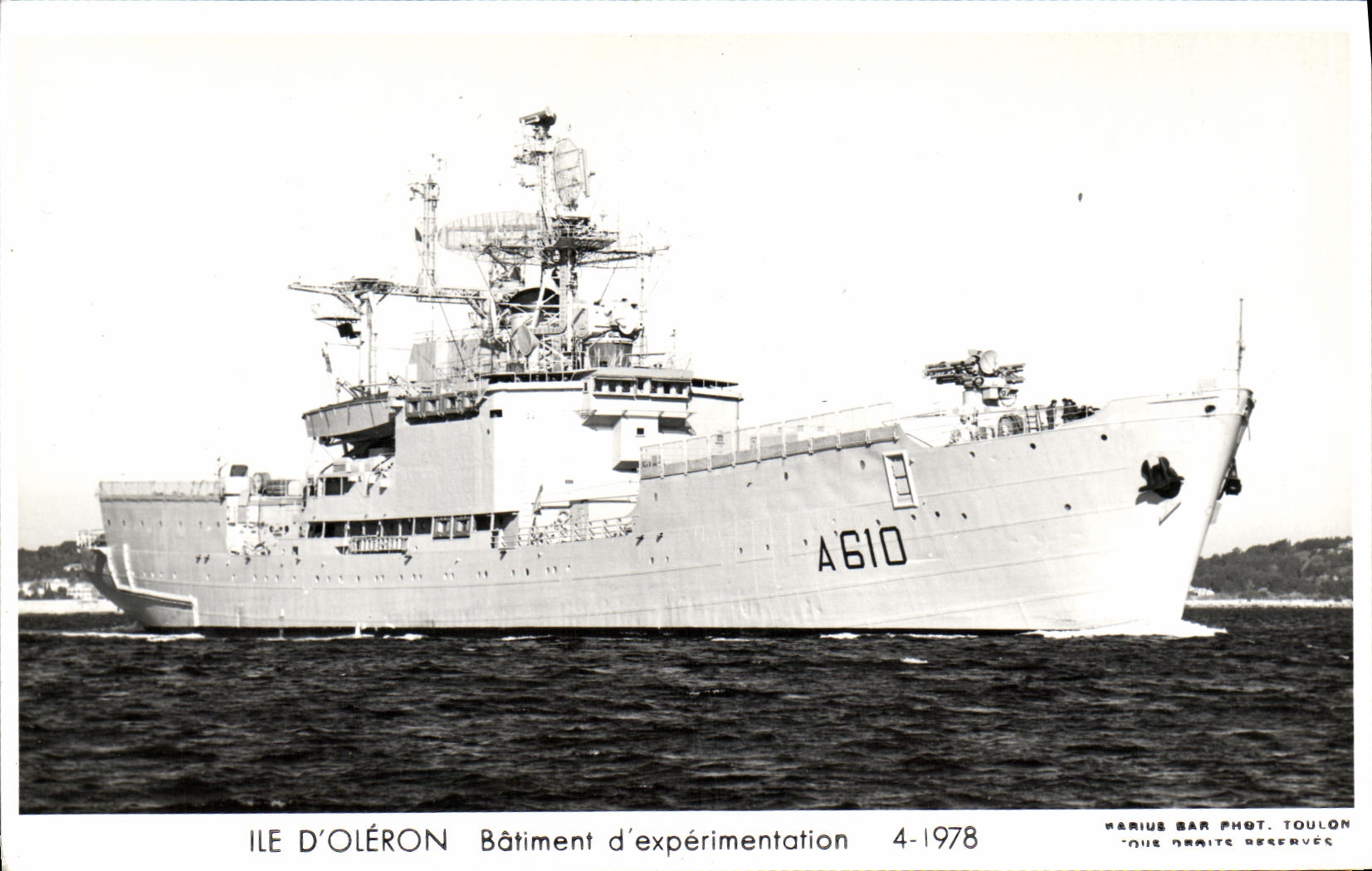 CPM Bateau Guerre Ile D Oleron Batiment d Experimentation 1978