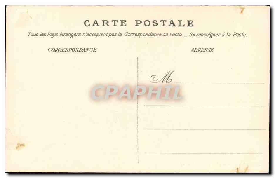 CPA Bateau Guerre Marine Francaise L Inomptable  — Verso