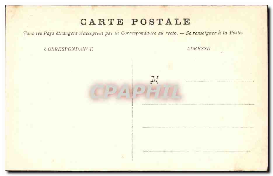 CPA Bateau Guerre Marine Francaise L Indomptable — Verso