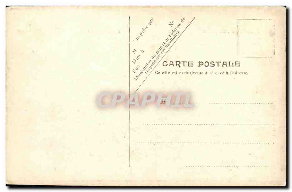 CPA Bateau Guerre Marine Francaise L Indomptable — Verso