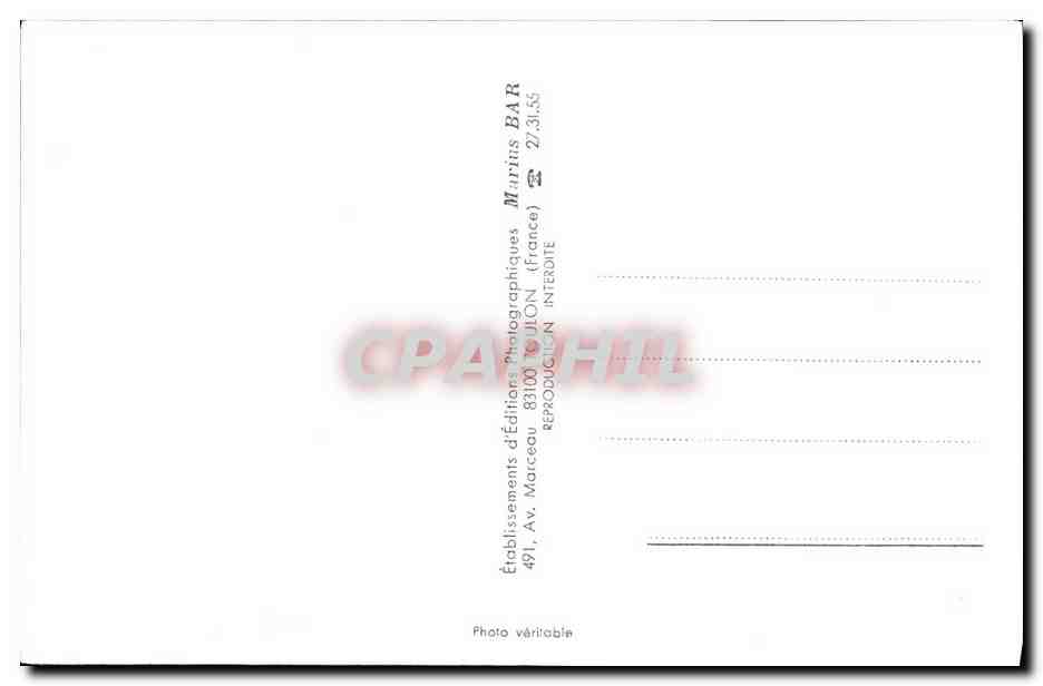 CPM Bateau Guerre Jacinthe Dragueur 1968 — Verso