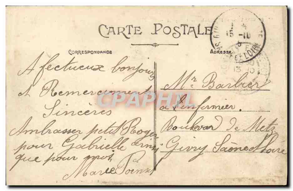 CPA Bateau Guerre Le Contre Torpilleur Jaguar par R Dumont Dupare — Rückseite