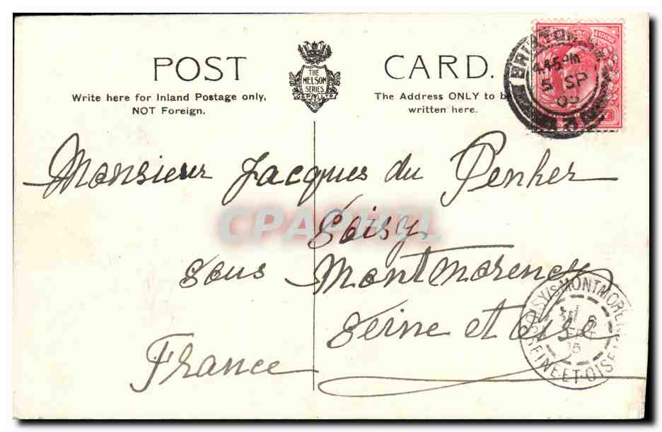 CPA Bateau Guerre Jaureguiberry French Battleship — Rückseite