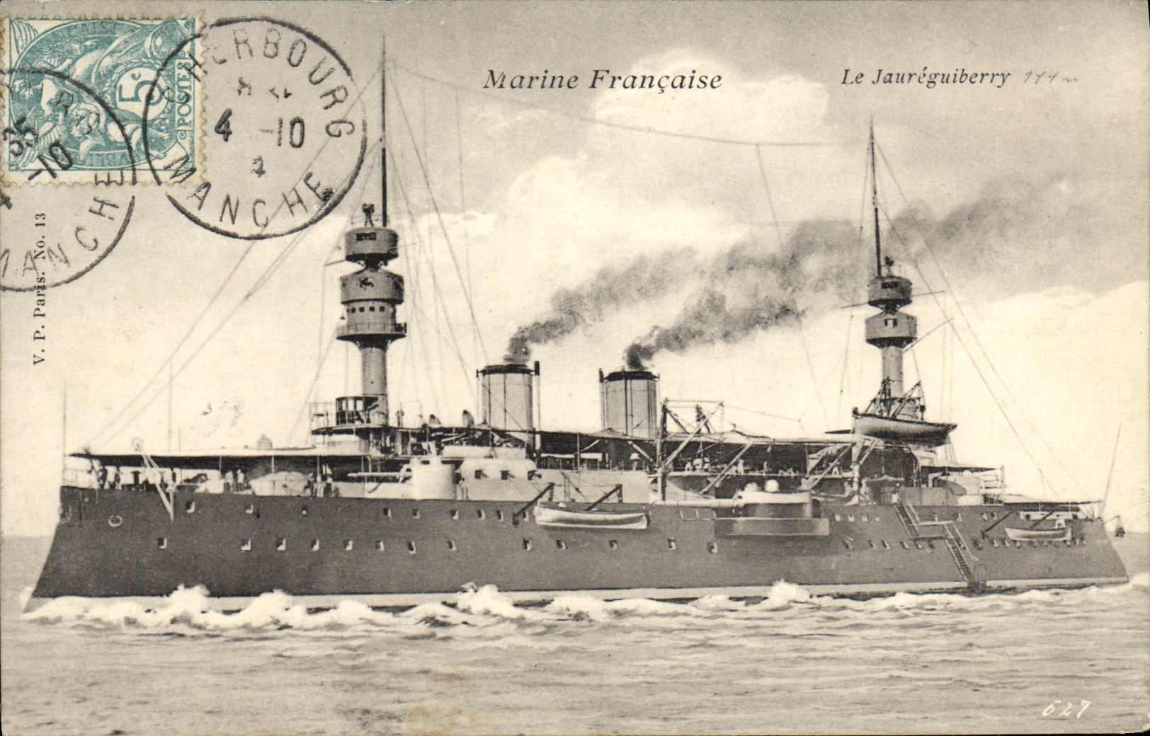 Le Jauréguiberry — Croiseur de la Marine Française — V.P. Paris, No. 13