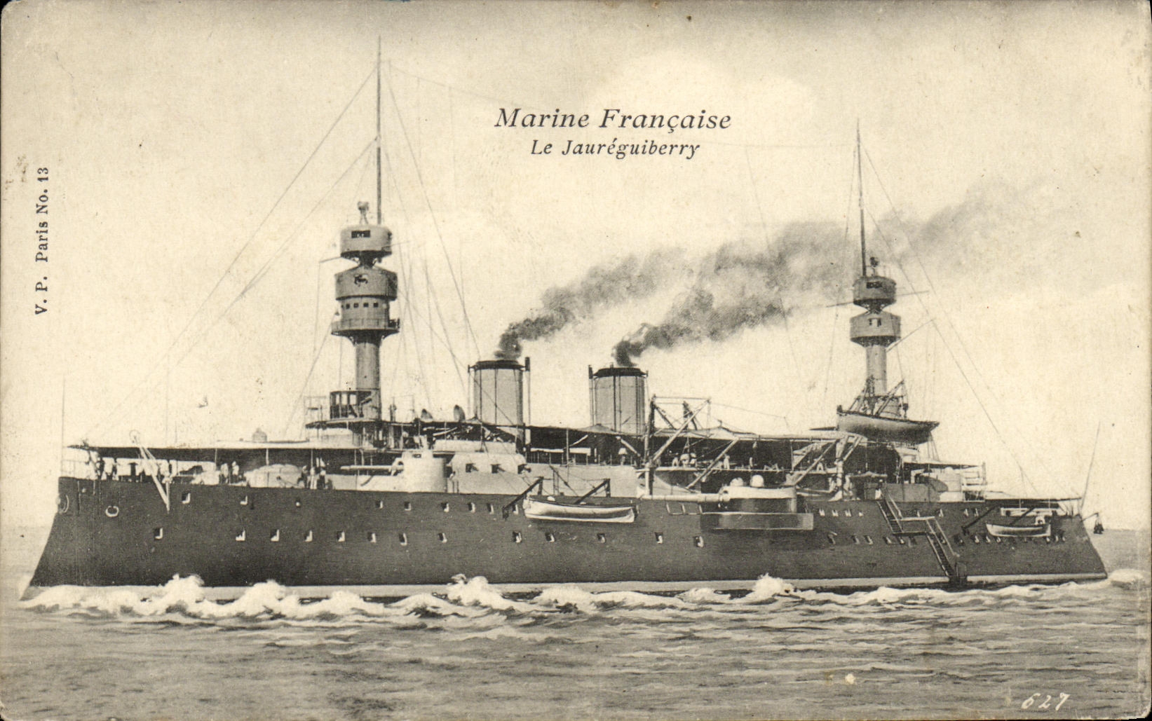 Le Jauréguiberry — Croiseur de la Marine Française — V.P. Paris No. 13