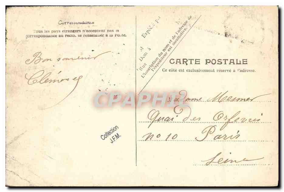 Marine Française — « Le Jauréguiberry » — V.P. Paris No. 36 — Reverso