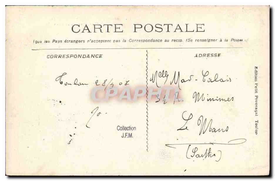 Cuirassé Jauréguibéry — Marine Militaire Française — Édition Petit Provencal — Reverso