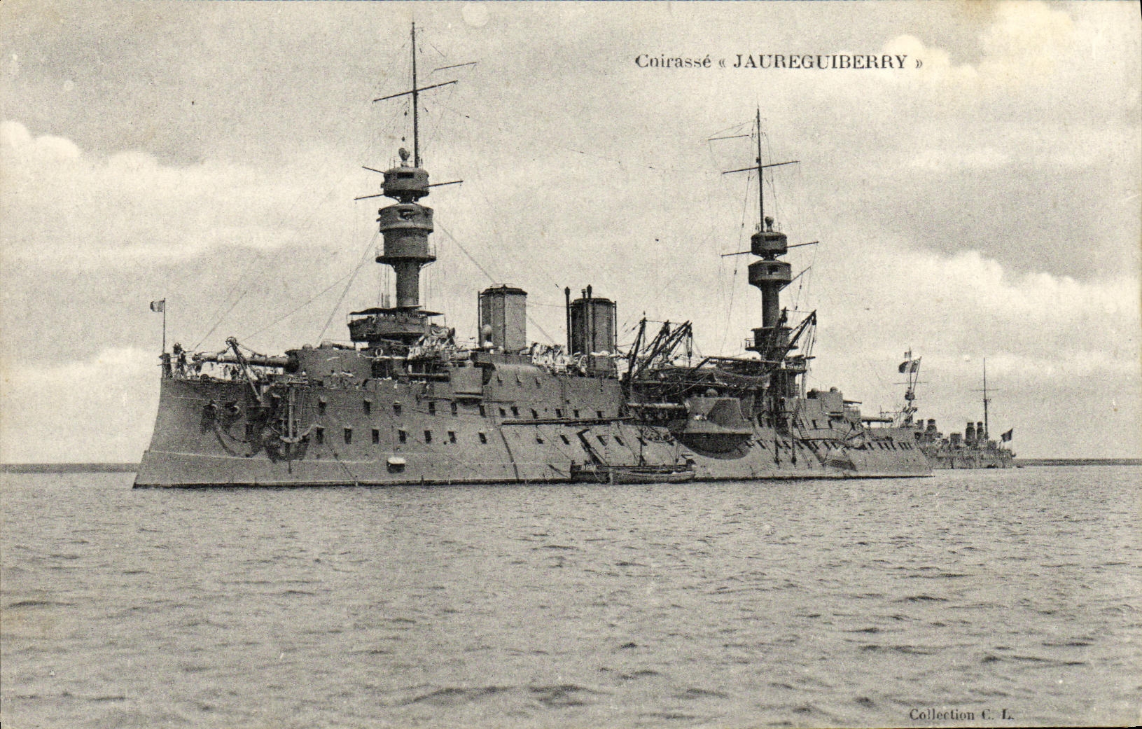 CPA Bateau Guerre Cuirasse Jaureguiberry