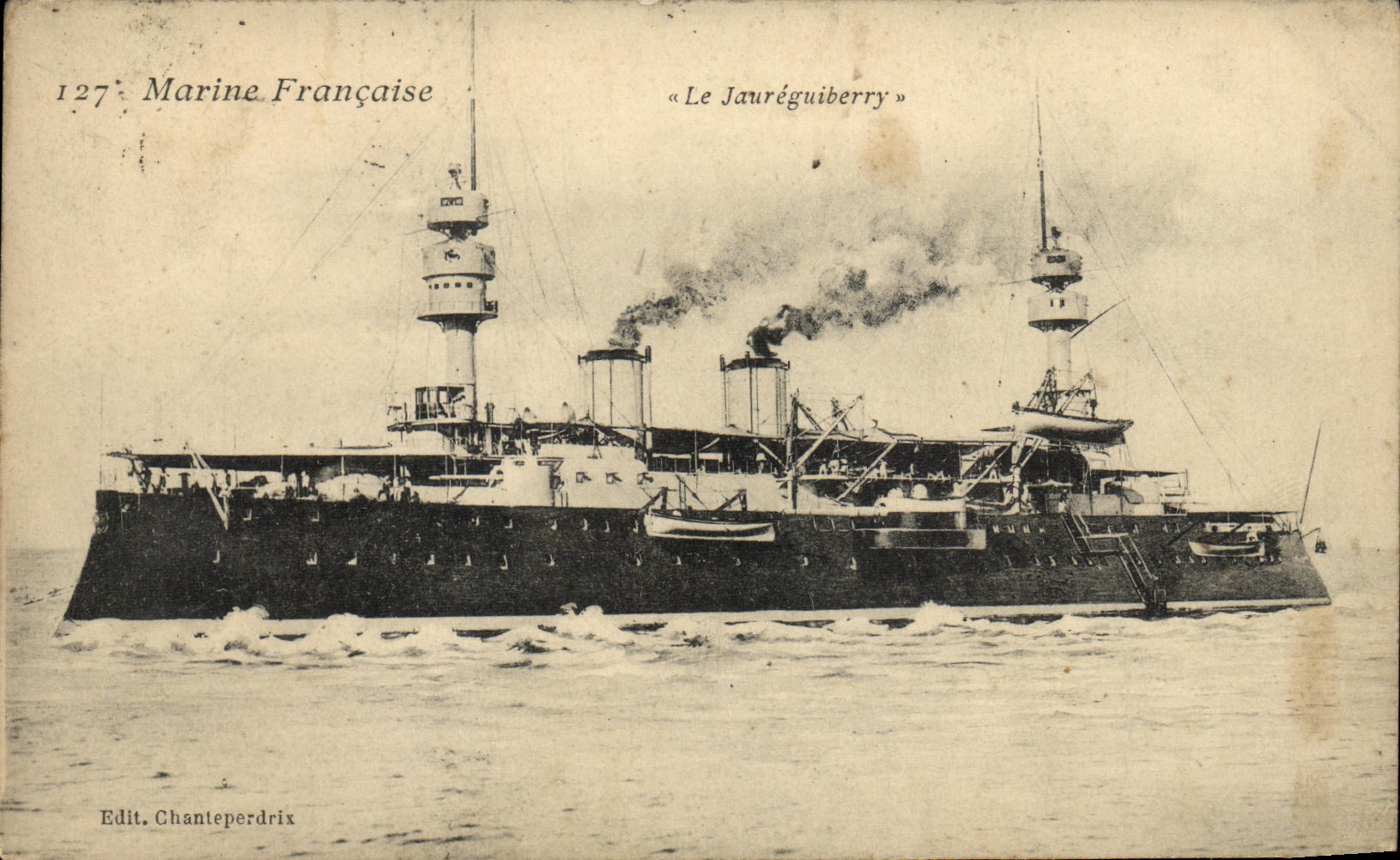 Le Jauréguiberry — Croiseur de la Marine Française — Edit. Chanteperdrix n°127
