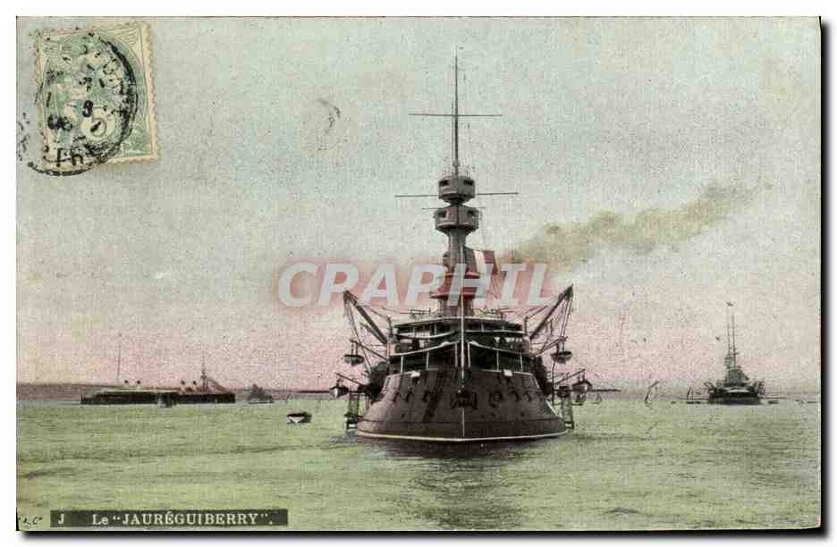 CPA Bateau Guerre Le Jaureguiberry