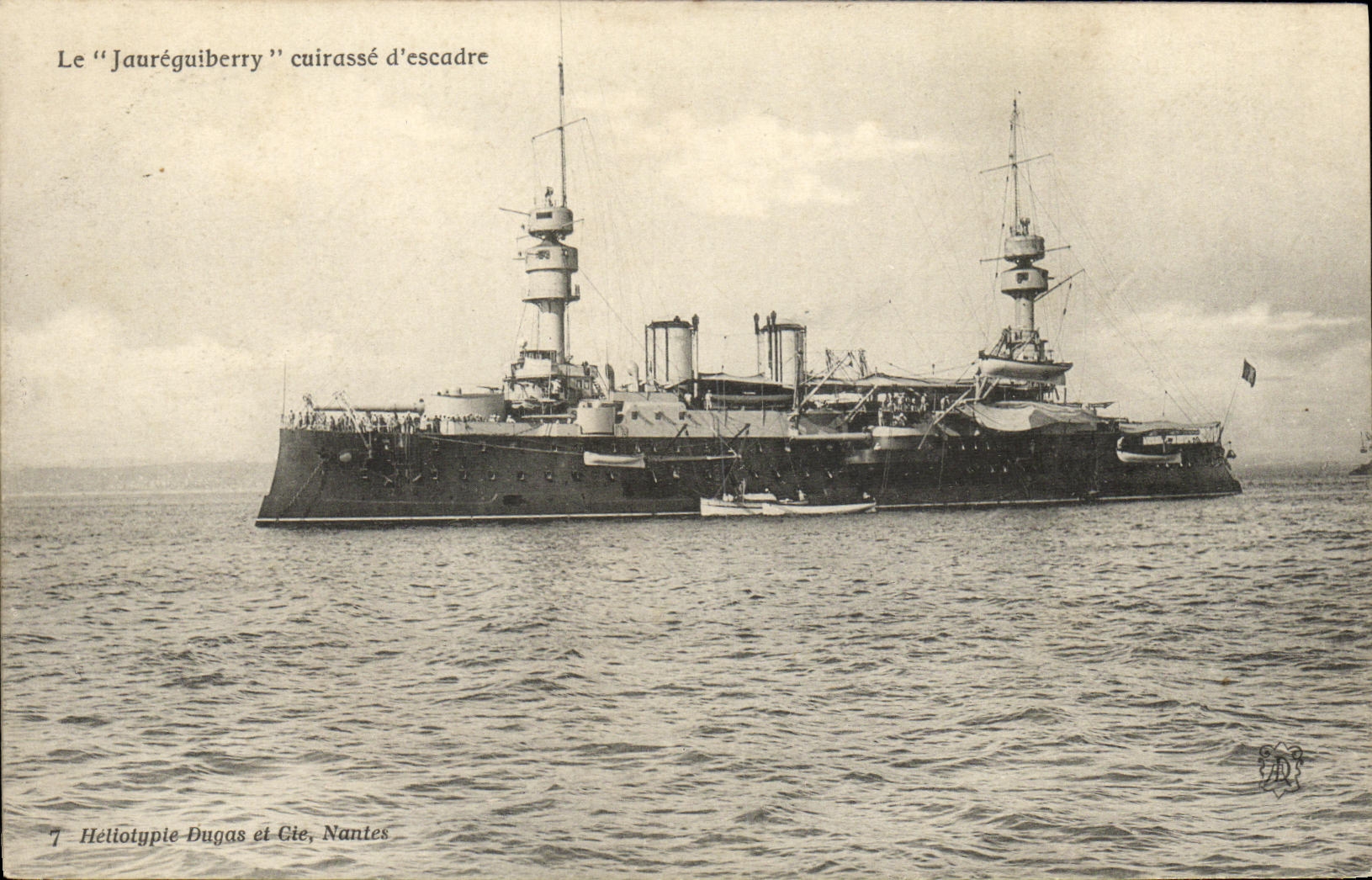 CPA Bateau Guerre Le Jaureguiberry Cuirasse d escadre