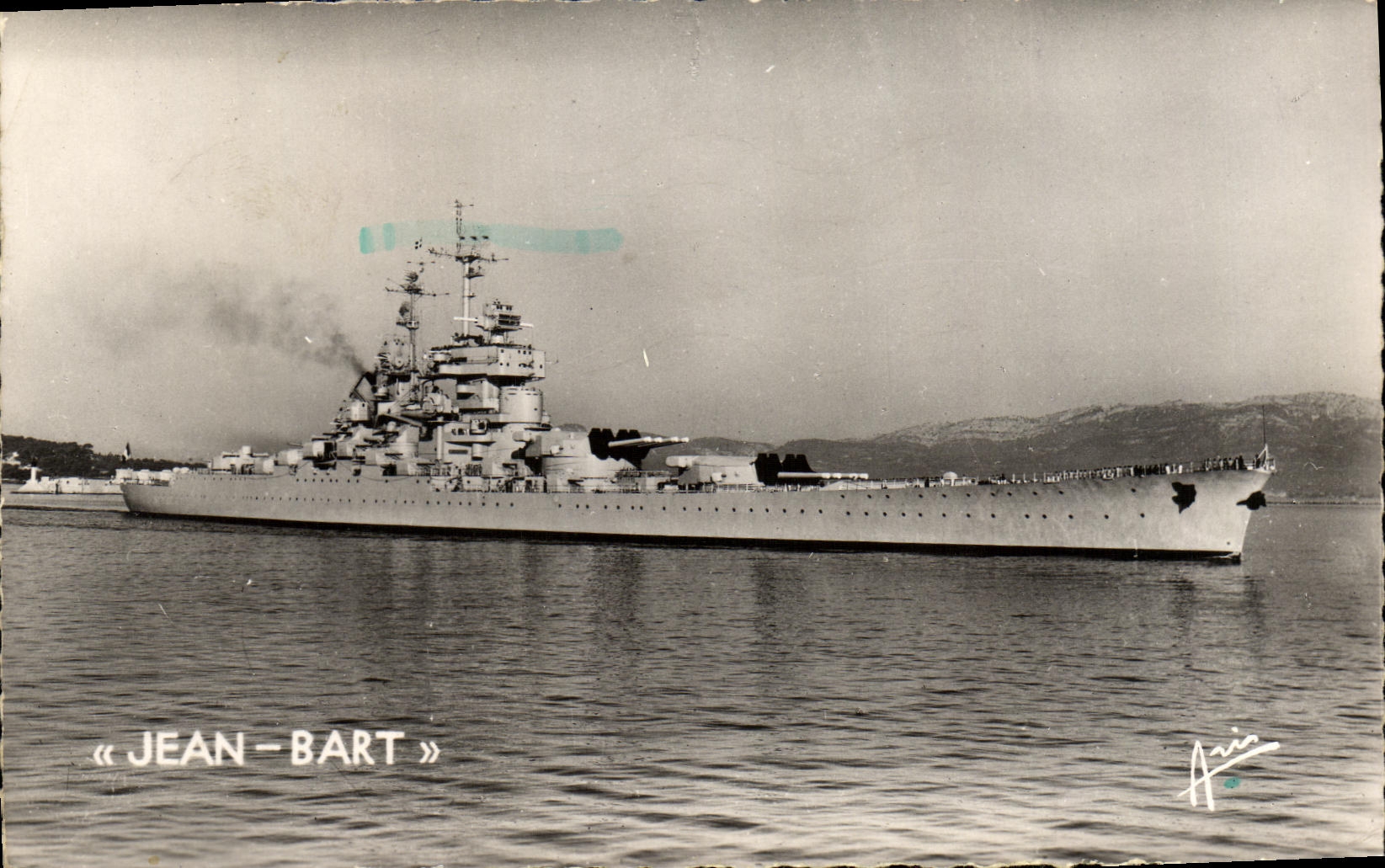 CPM Bateau Guerre Jean Bart Cote d Azur Toulon Le Jean Bart Batiment de Ligne