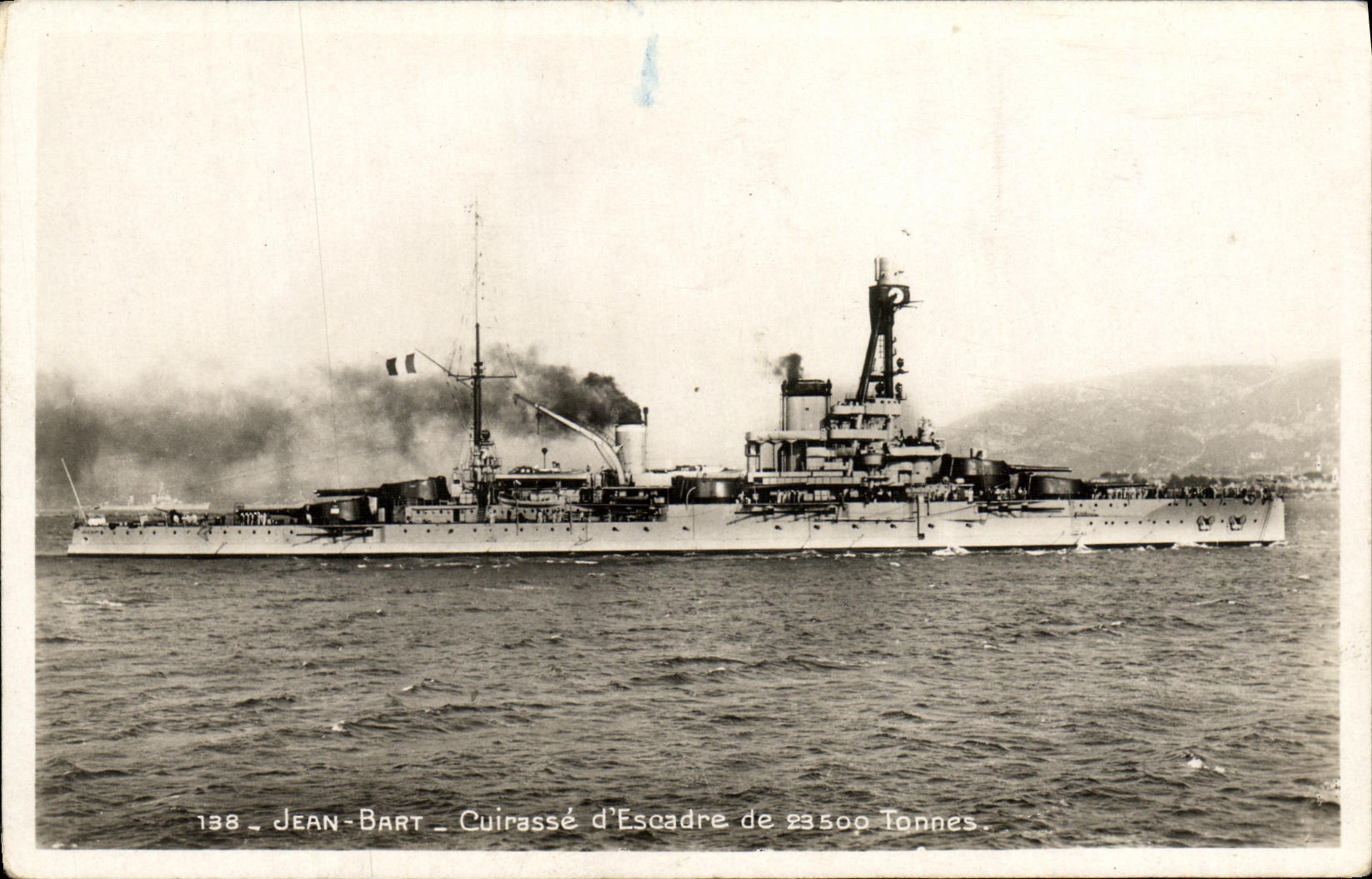 CPM Bateau Guerre Jean Bart Cuirasse d Escadre de 23500 Tonnes
