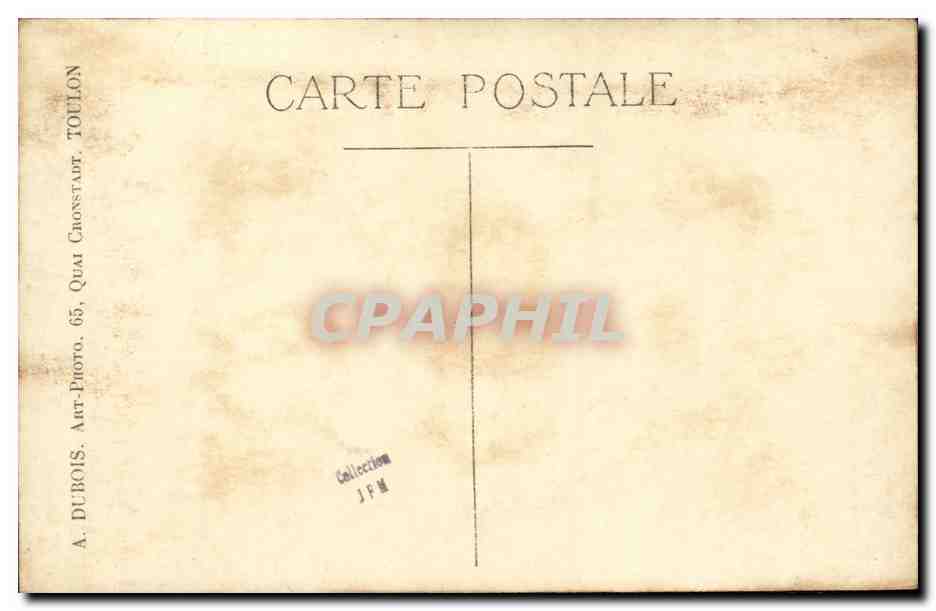 CPA Bateau Guerre Cuirasse Jean Bart — Verso