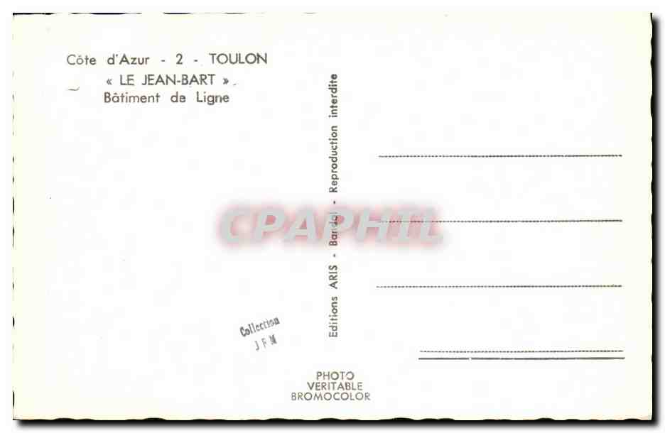 Le Jean-Bart — Linienkreuzer — Editions ARIS — Rückseite
