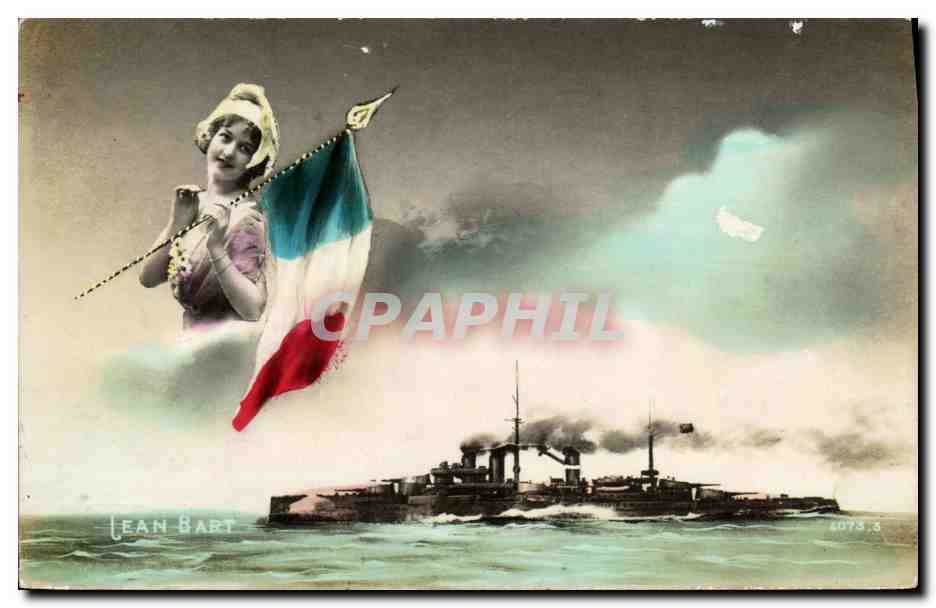 CPA Bateau Guerre Jean Bart