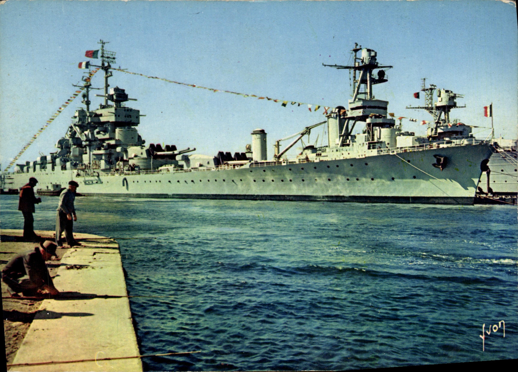 CPM Bateau Guerre Marine Nationale Le Cuirasse Jean Bart