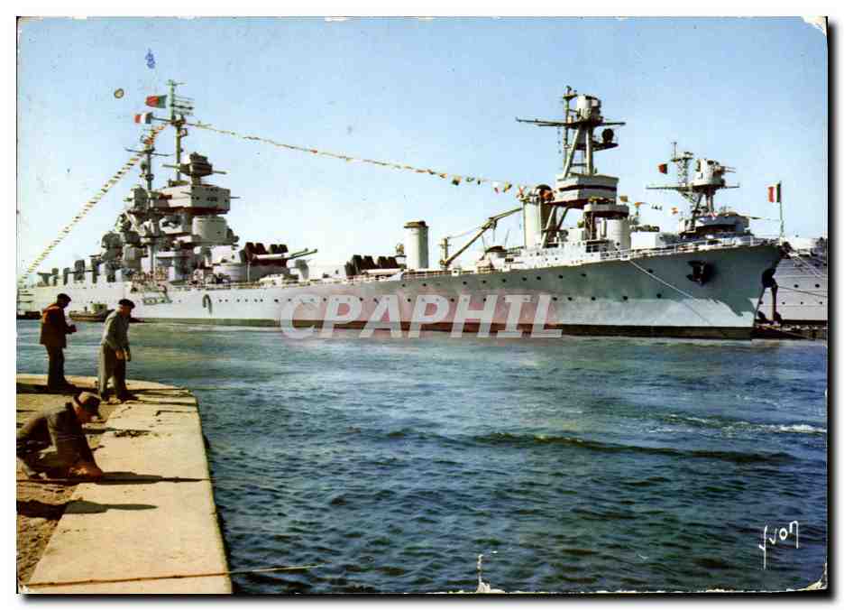 CPM Bateau Guerre Toulon Le Cuirasse Jean Bart