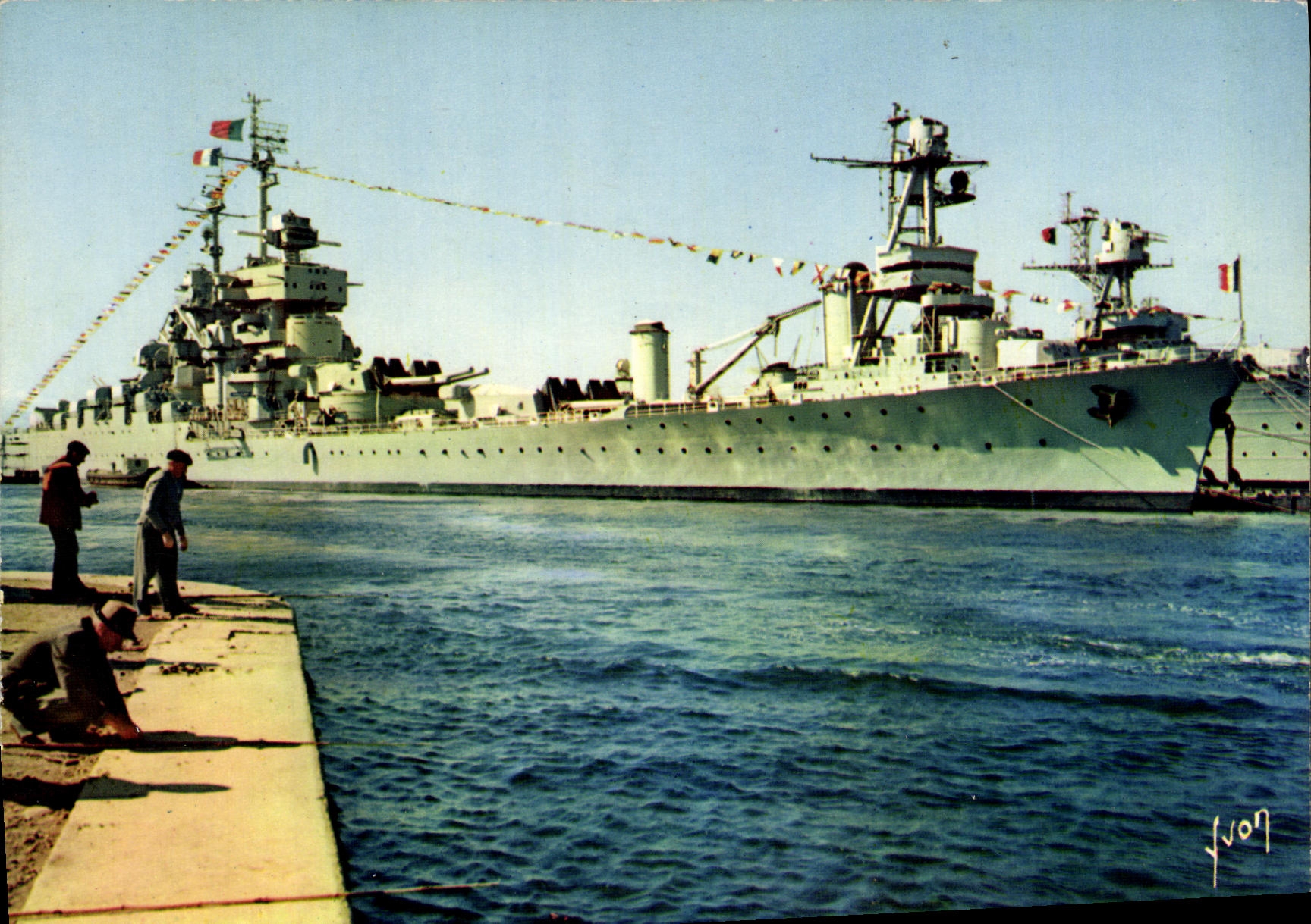 CPM Bateau Guerre Marine Nationale Le Cuirasse Jean Bart