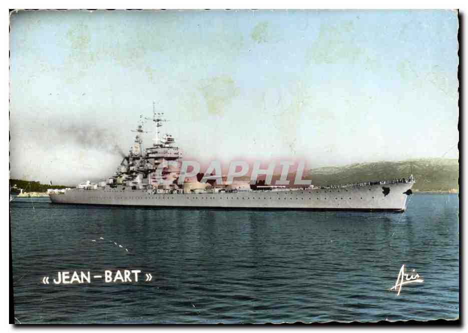 CPM Bateau Guerre Toulon Le Jean Bart Batiment de Ligne