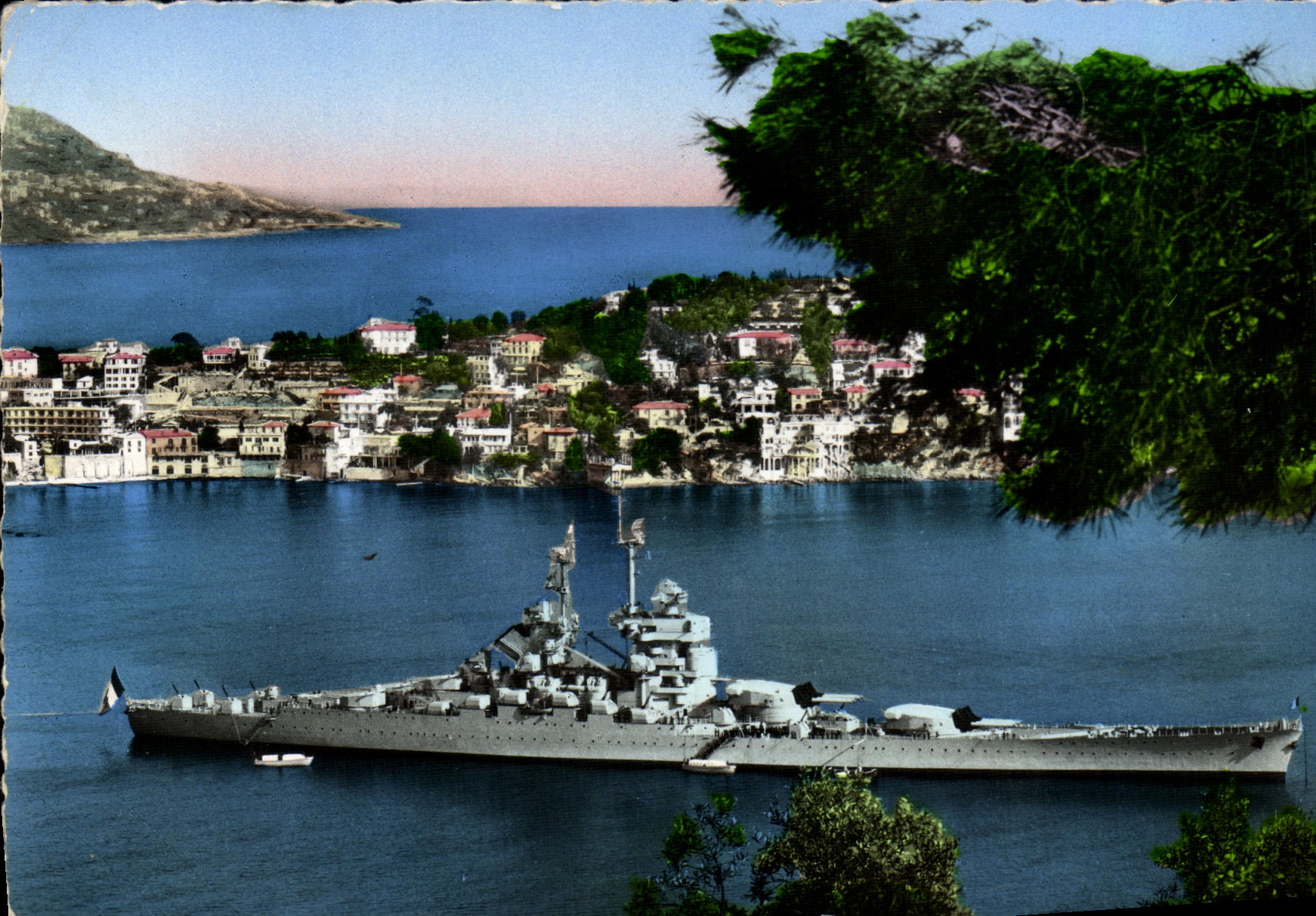 CPM Bateau Guerre Cote D Azur Le Jean Bart en Rade de Villefranche sur Mer