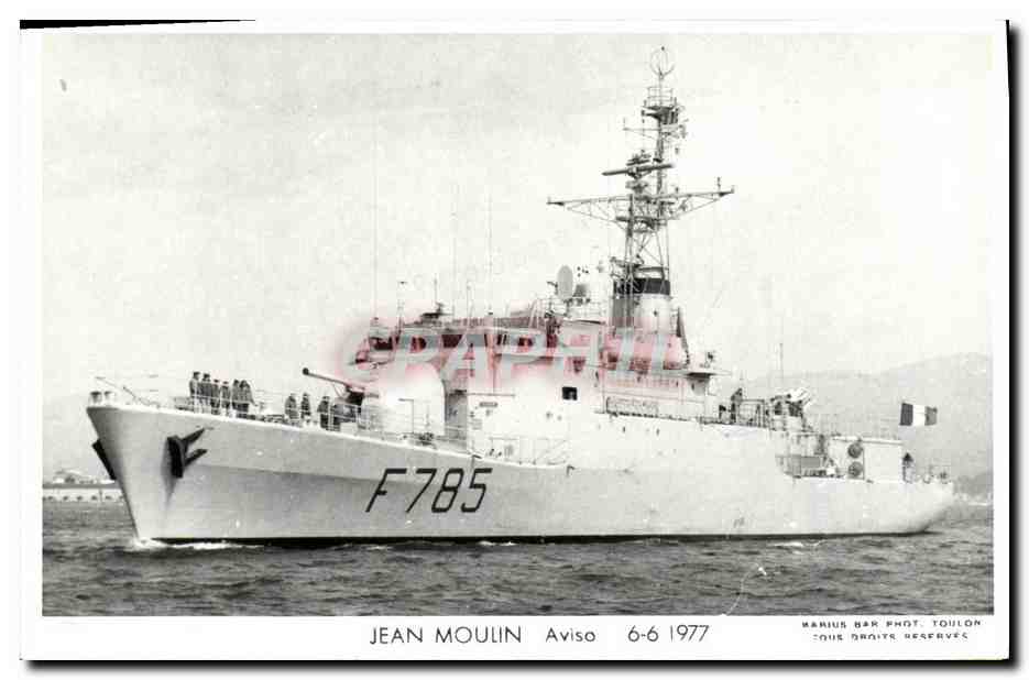 CPSM Bateau Jean Moulin Aviso 6 6 1977