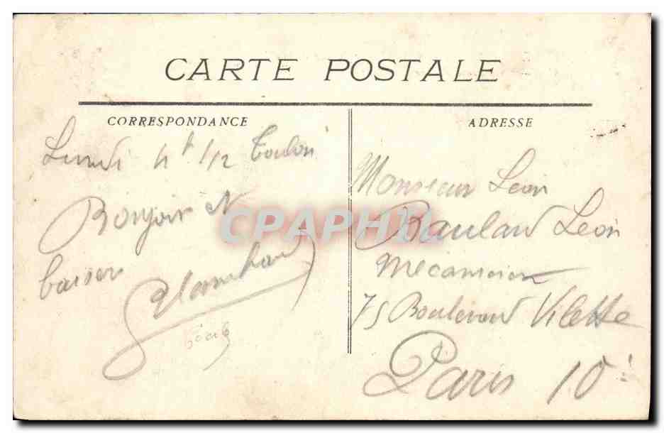 Croiseur Cuirassé Jeanne d'Arc — Marine Militaire Française — n° 2476 — Verso