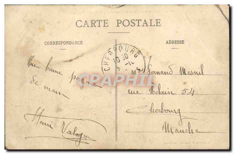 CPA Bateau Marine militaire Jeanne d arc Croiseur Cuirasse Ecole des aspirants — Verso