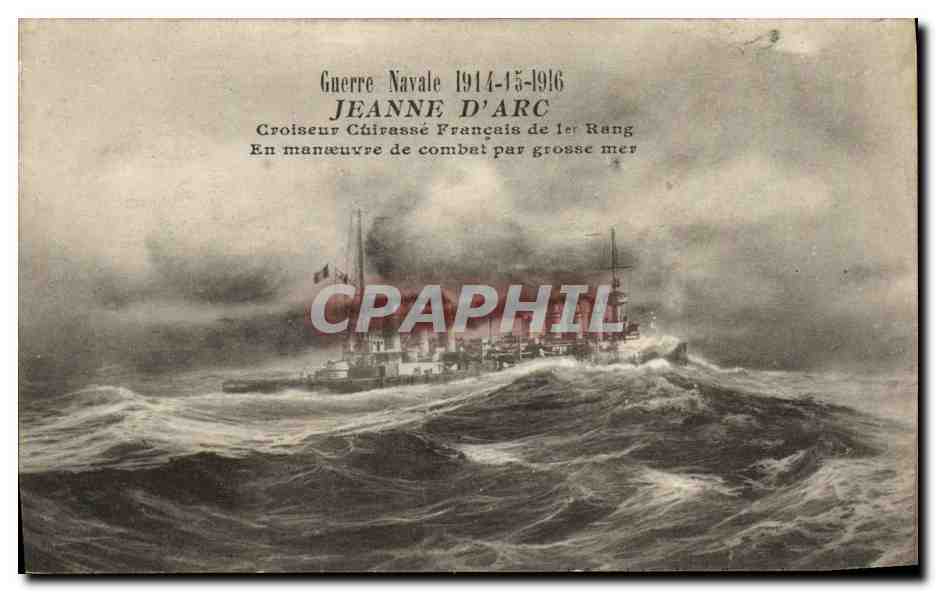 Croiseur cuirassé Jeanne d'Arc — Guerre Navale 1914-1916 — Éditeur non visible