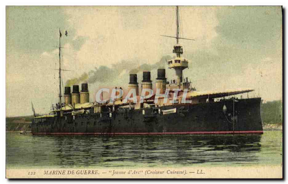 Jeanne d'Arc — Croiseur Cuirassé — LL. — Marine de Guerre