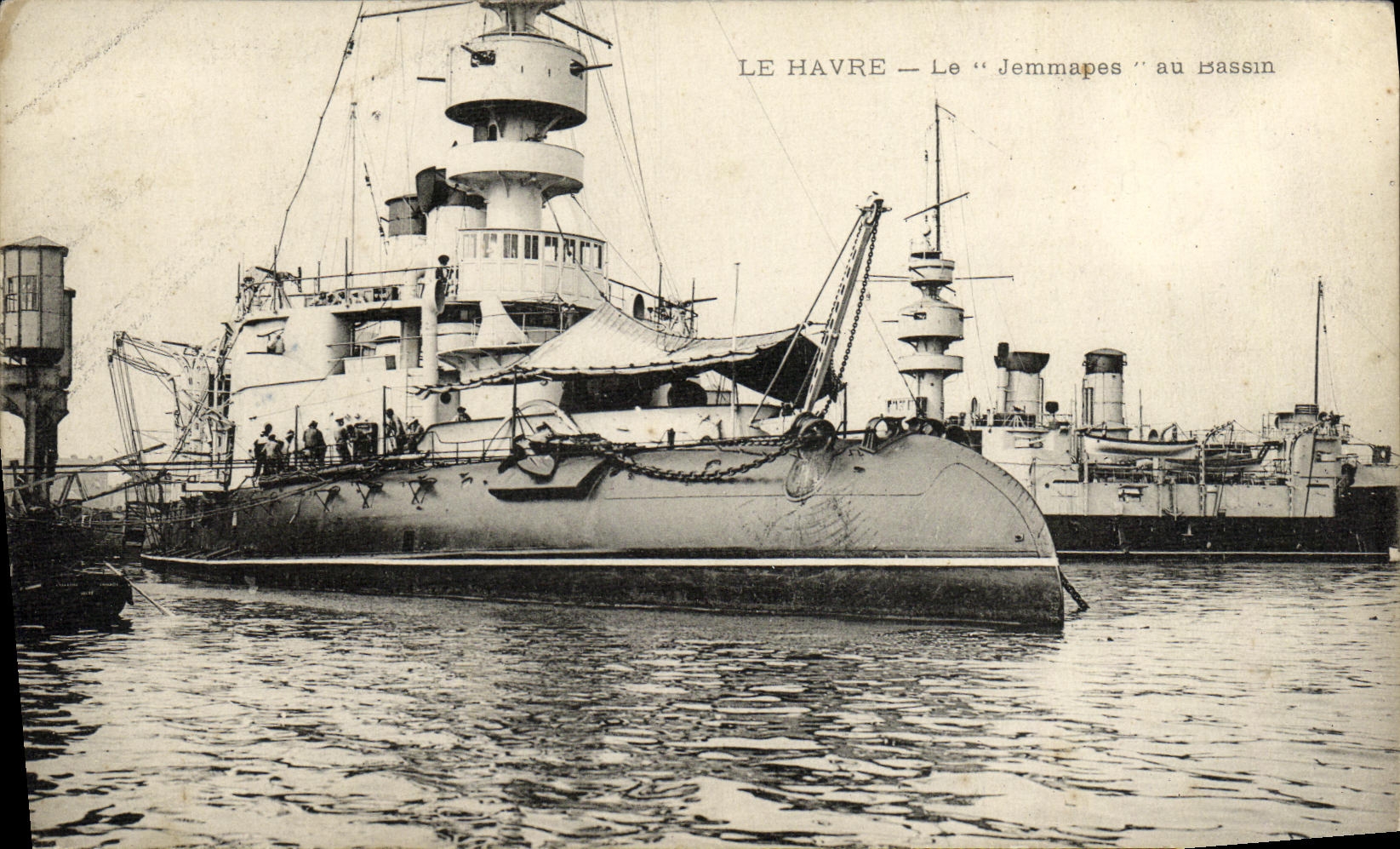 Le Havre — Le "Jemmapes" au Bassin