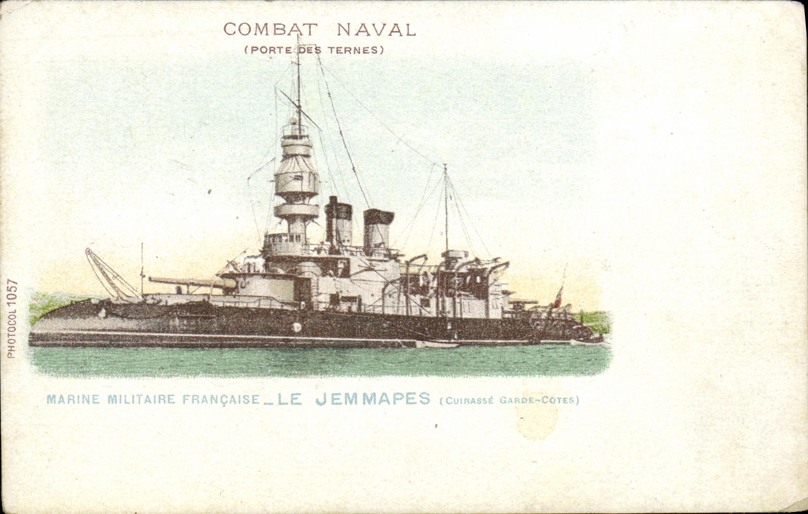 CPA Bateau Le Jemappes Cuirasse garde cotes