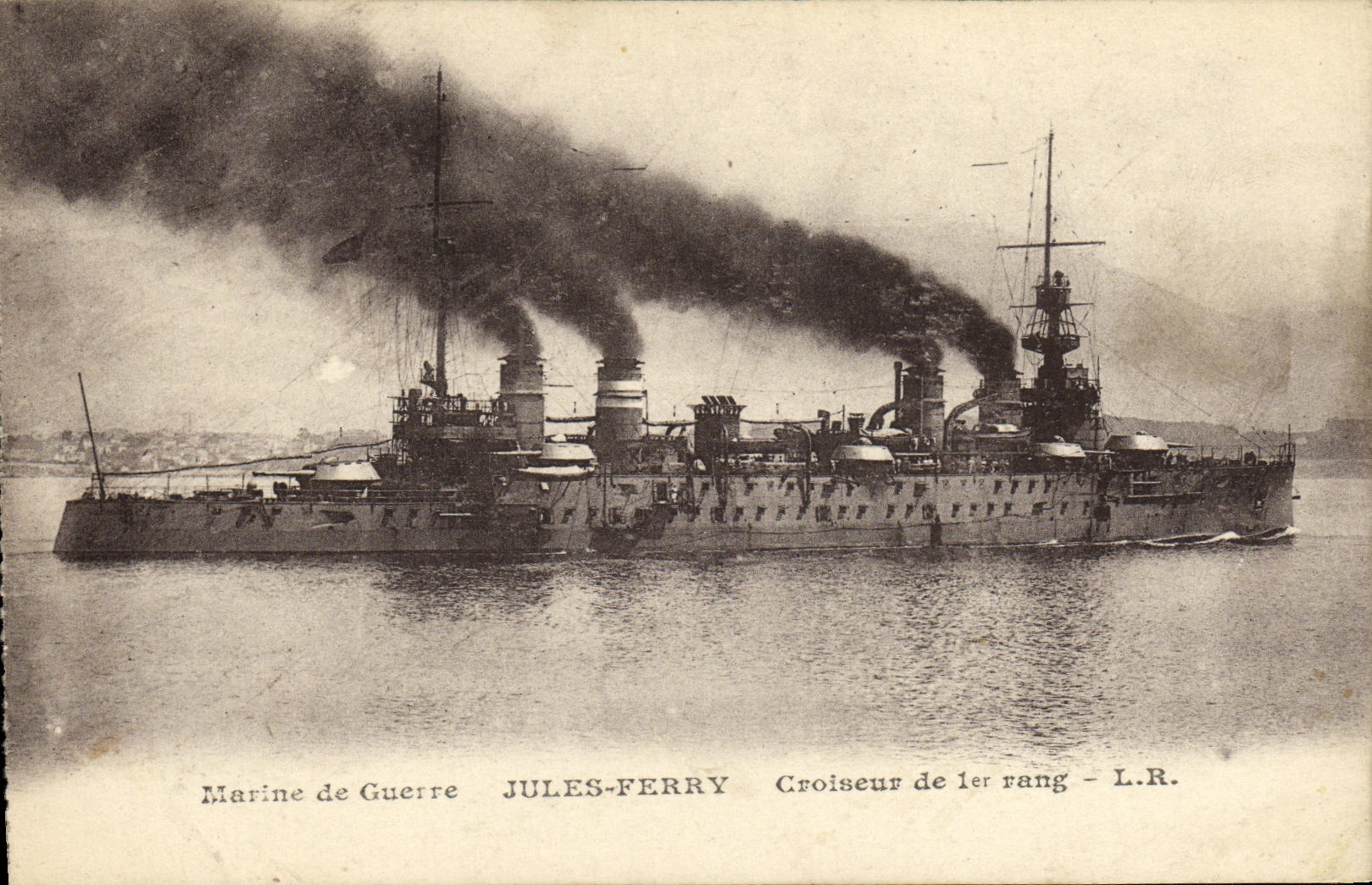 Marine de Guerre JULES-FERRY — Croiseur de 1er rang — L.R.