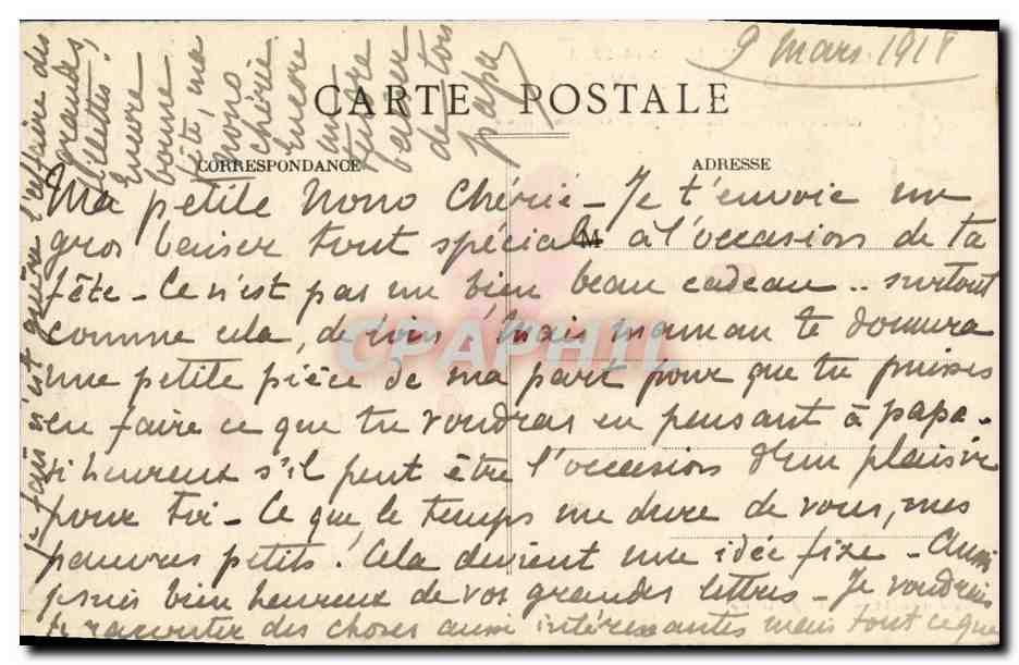 CPA Bateau Le Julien de la Graviere croiseur de 1ere classe en manoeuvre de combat par grosse mer — Verso