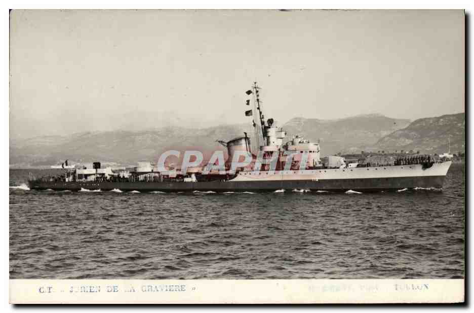 CPSM Bateau Le Julien de la Graviere croiseur de 1ere classe
