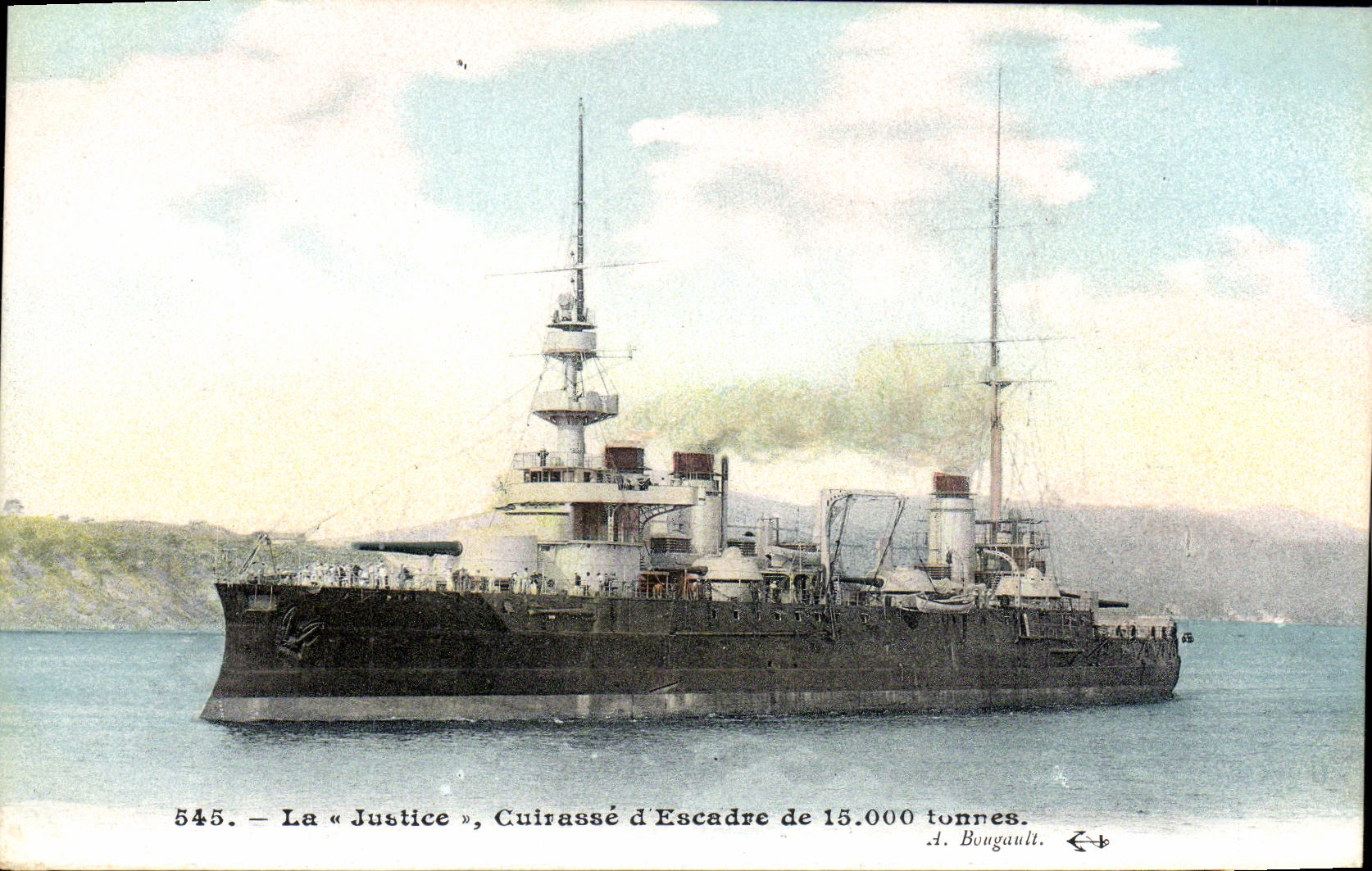 CPA Bateau Justice Cuirasse d escadre 