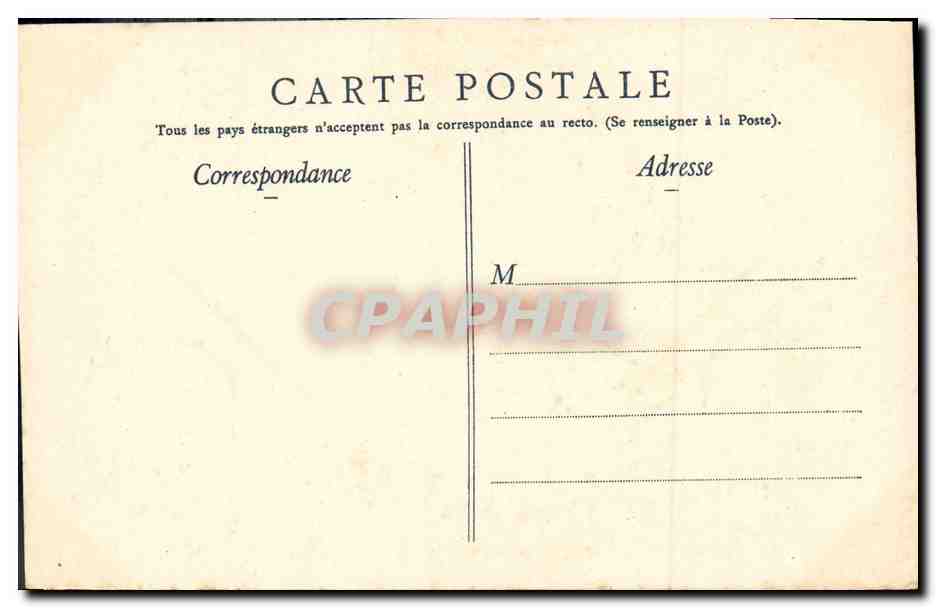 CPA Bateau Justice Cuirasse d escadre  — Verso