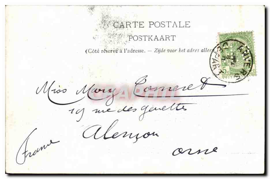 Le cuirassé allemand Kaiser Karl der Grosse — Anvers, 23 juillet 1905 — Reverso