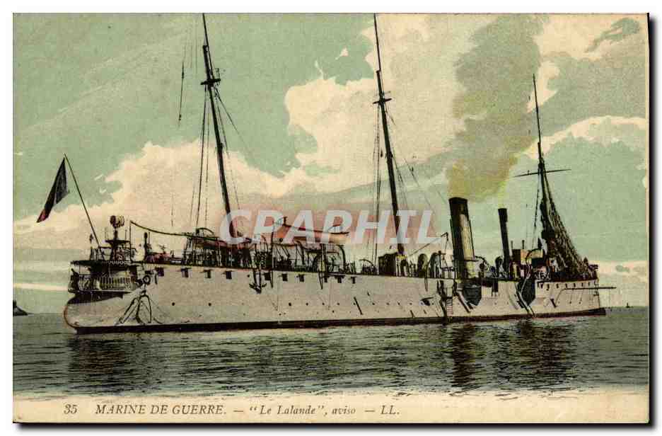 CPA Bateau La Lalande aviso 