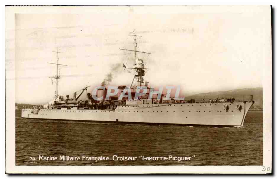 Croiseur "Lamotte-Picquet" — Marine Militaire Française — Édition Léon Baudry, n°79
