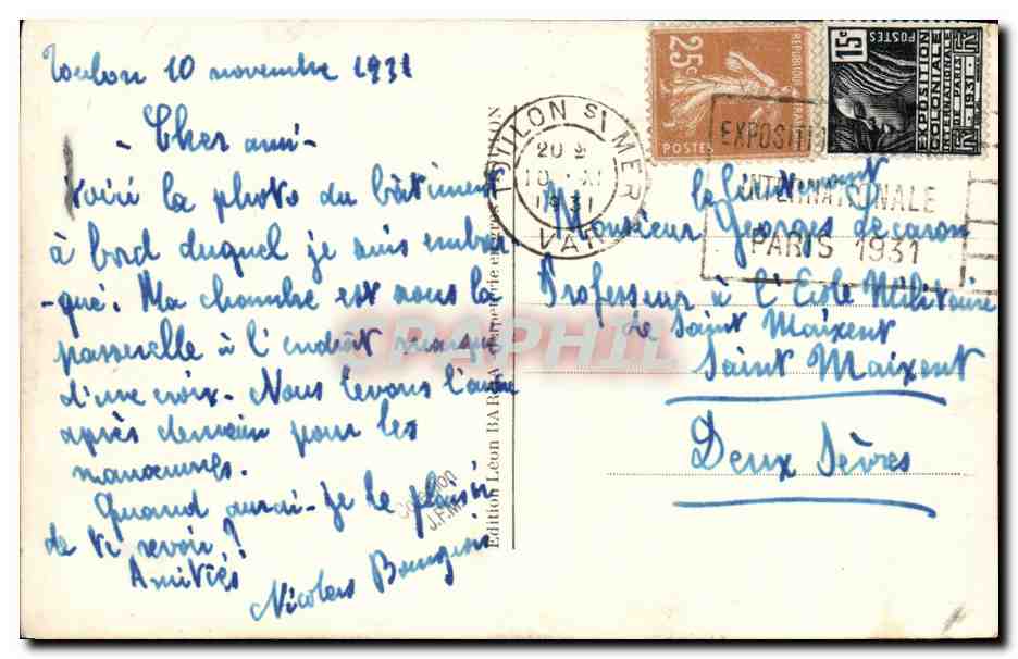 Croiseur "Lamotte-Picquet" — Marine Militaire Française — Édition Léon Baudry, n°79 — Reverso