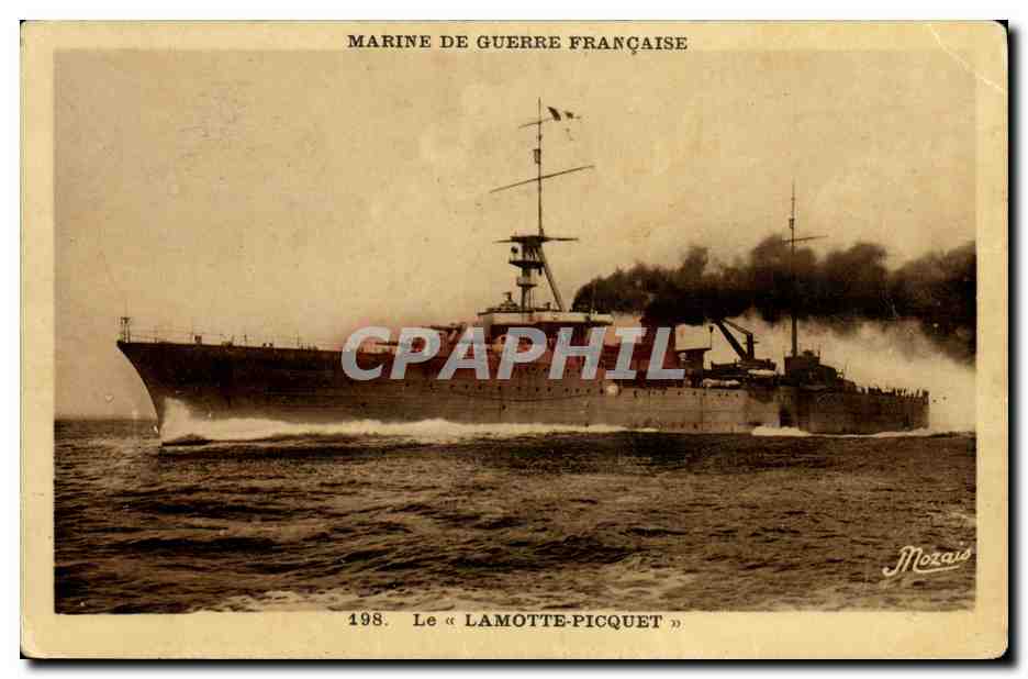 CPSM Bateau Marine militaire francaise Croiseur Lamotte Picquet