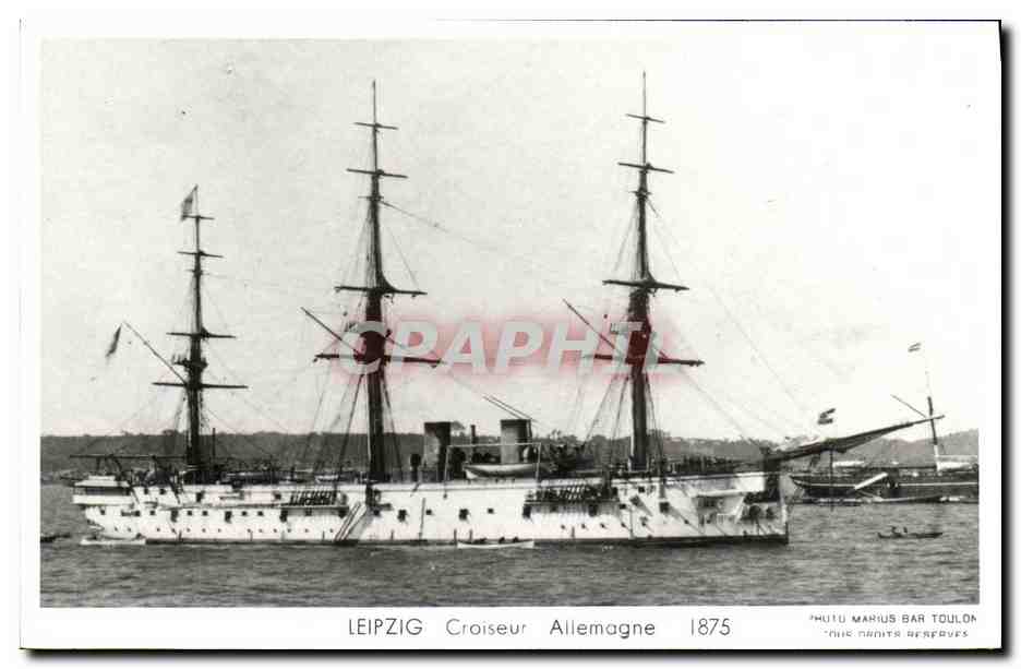 CSM Bateau Leipzig Croiseur Allemagne 1873 