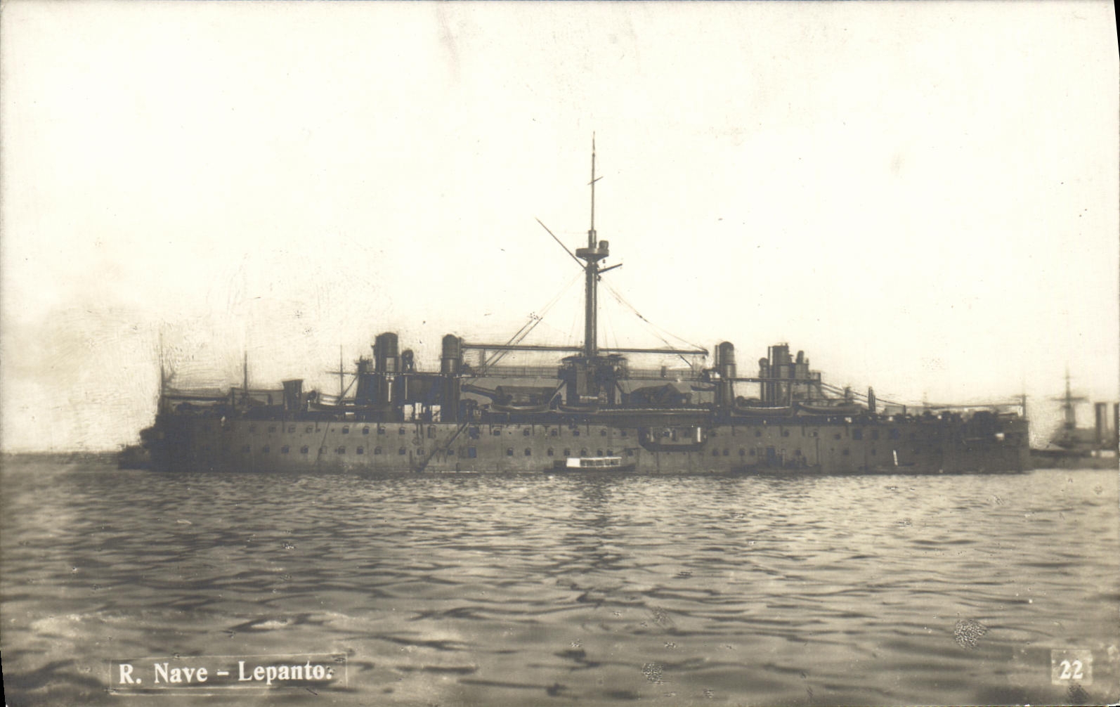 CARTE PHOTO Bateau R Nave Lepanto