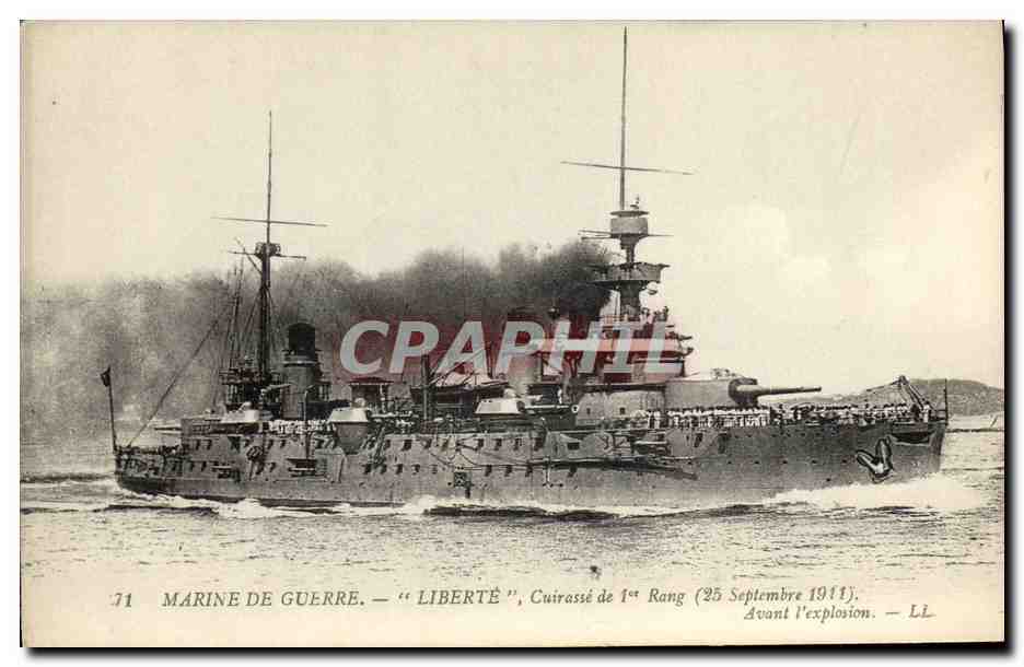 Liberté — Cuirassé de 1er rang — Avant l'explosion — LL
