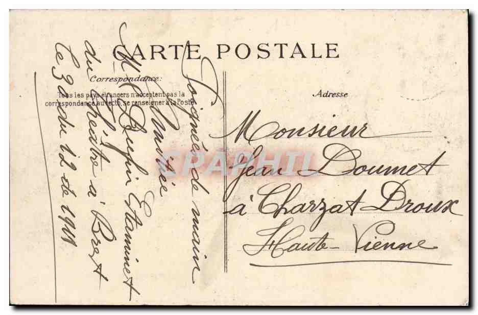 CPA Bateau Catastrophe de la Liberte Toulon Le president de la Republique  — Verso