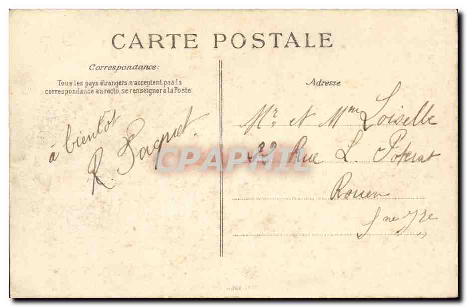 Catastrophe du "Liberté" — Rade de Toulon — Éditeur B.D. n° 148 — Verso