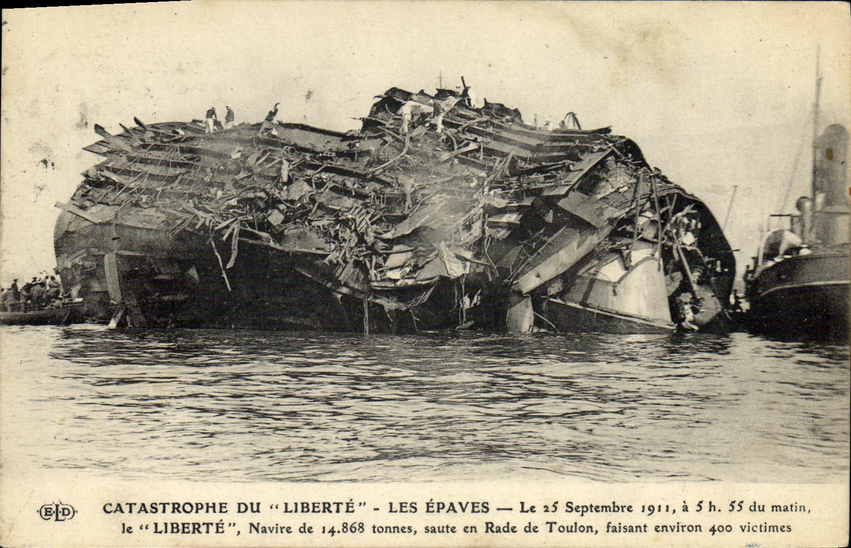 Catastrophe du "Liberté" — Les épaves — Éditeur E. Le Dalvy, Paris